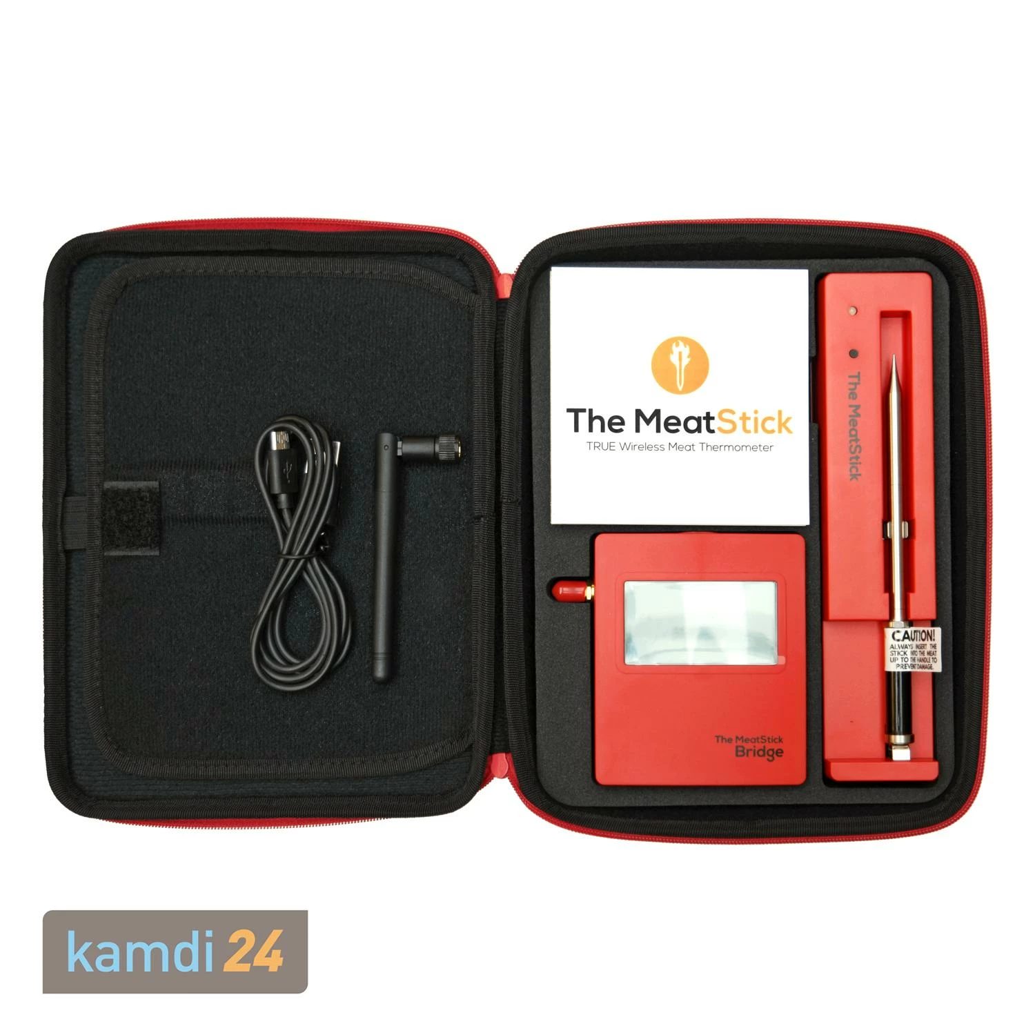 The MeatStick Set 3: The MeatStick Mit WiFi Bridge, Ladegerät Und Transporttasche 3 The MeatStick Set 3: The MeatStick Mit WiFi Bridge, Ladegerät Und Transporttasche