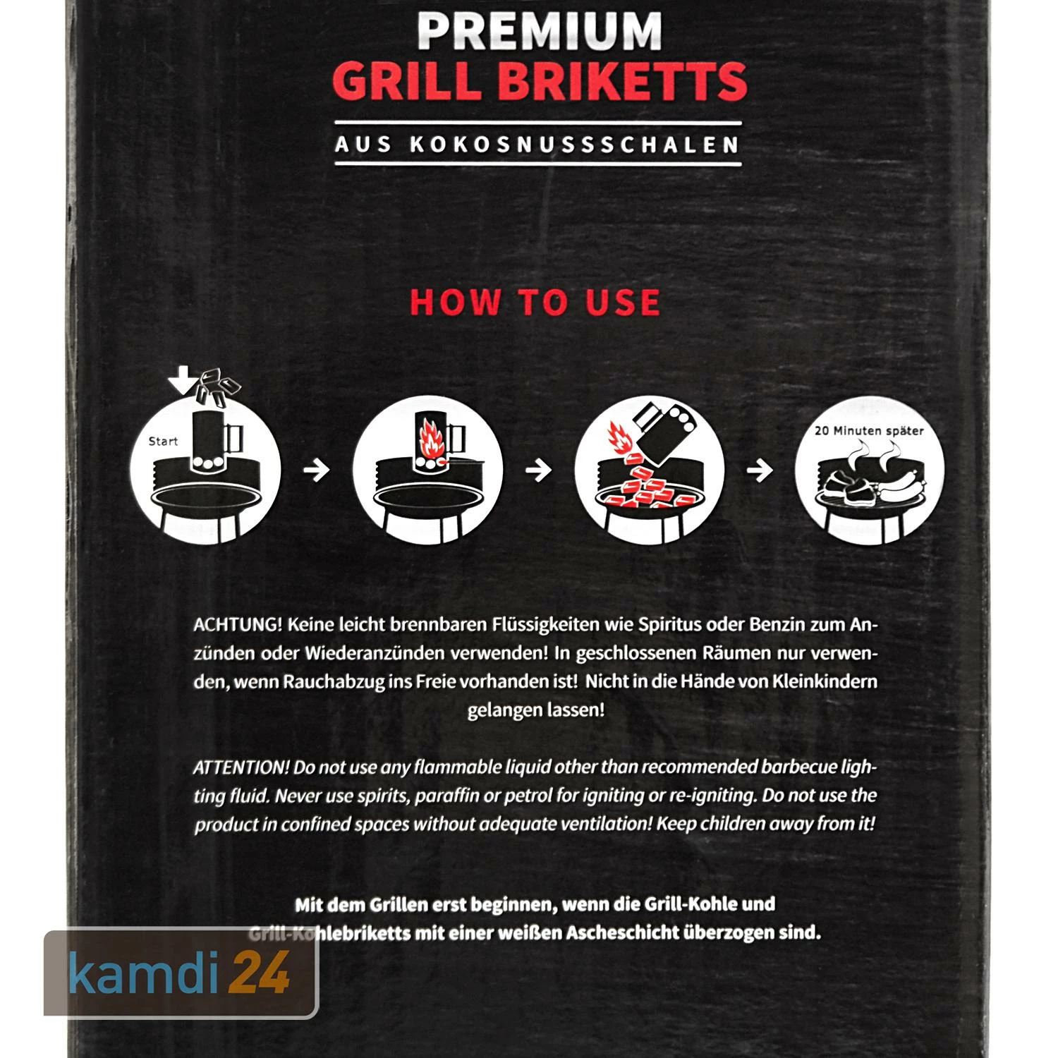 TOM COCO Grill-Kokoskohle Briketts, Quader, 3 X 10 Kg (30 Kg) 6 TOM COCO Grill-Kokoskohle Briketts, Quader, 3 X 10 Kg (30 Kg) – Bild 4