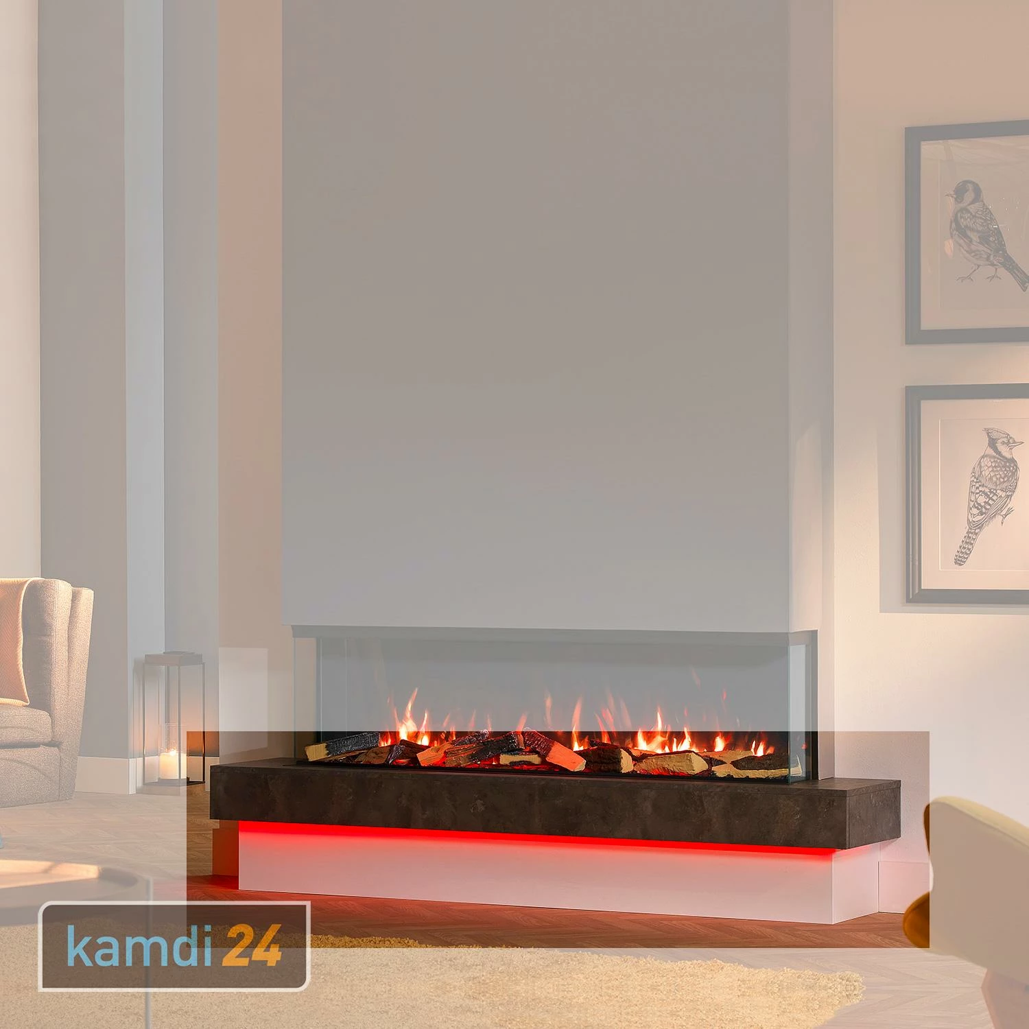 Trimline Fires Ambient Light Kit Für Solus Elektro-Kamineinsatz 3 Trimline Fires Ambient Light Kit Für Solus Elektro-Kamineinsatz