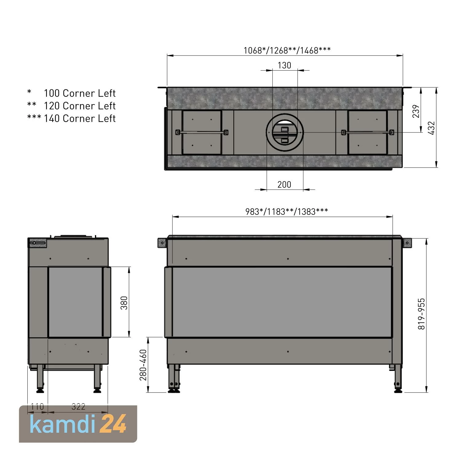 Trimline Fires Trimline 140 Corner Left AR Gas Kamineinsatz G20/G25 12 Trimline Fires Trimline 140 Corner Left AR Gas Kamineinsatz G20/G25 – Bild 10