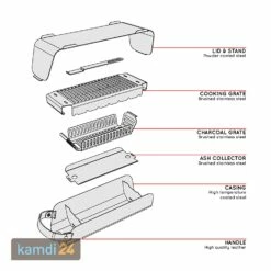 UNA Holzkohlegrill Erdbeerrot 25 UNA Holzkohlegrill Erdbeerrot -Angebote Kamdi24 Store una holzkohlegrill erdbeerrot 12943 m 12