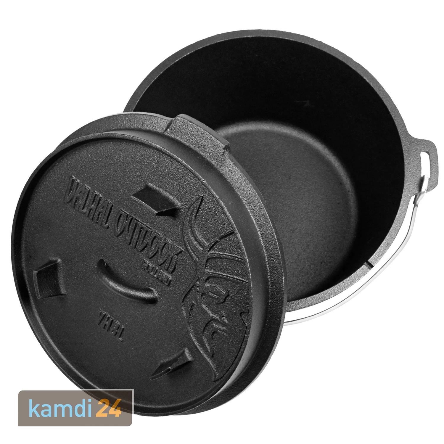Valhal Outdoor Dutch Oven 8 L Set Inkl. Holzkiste Zur Aufbewahrung Und Deckelheber 5 Valhal Outdoor Dutch Oven 8 L Set Inkl. Holzkiste Zur Aufbewahrung Und Deckelheber – Bild 3