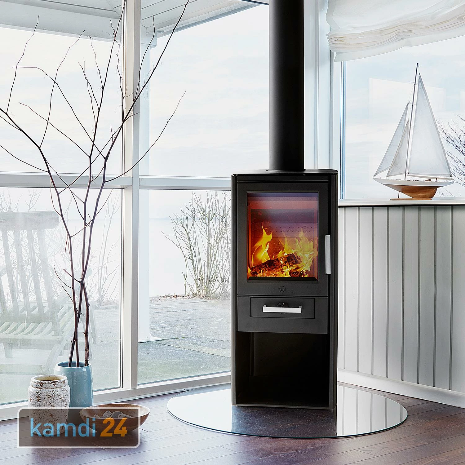 Varde ALS Kaminofen Stahl Schwarz 8 Varde ALS Kaminofen Stahl Schwarz – Bild 6