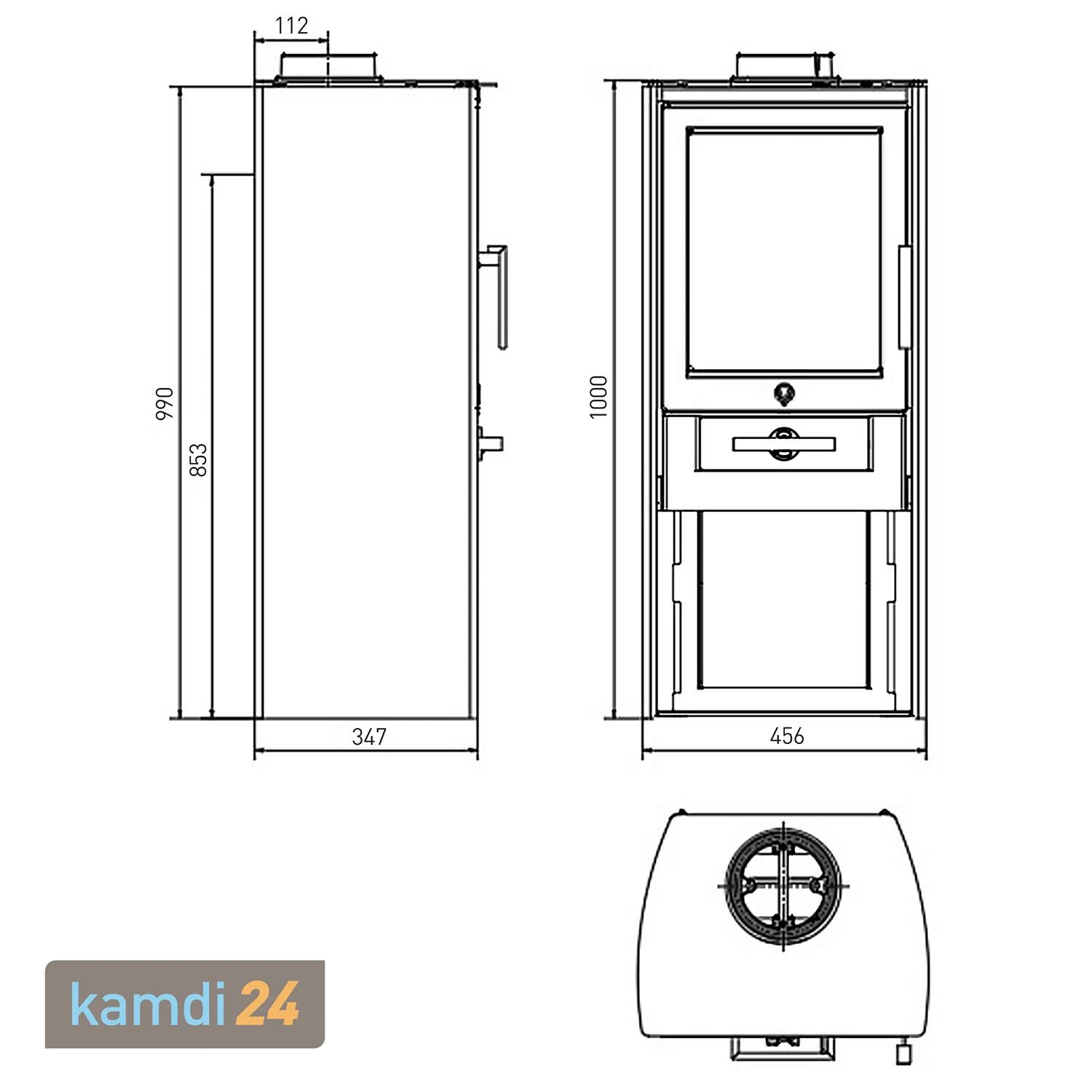 Varde ALS Kaminofen Stahl Schwarz 9 Varde ALS Kaminofen Stahl Schwarz – Bild 7
