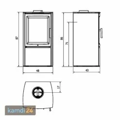 Varde Aura 3 Kaminofen Stahl Schwarz -Angebote Kamdi24 Store varde aura 3 kaminofen stahl schwarz 4182 m 7