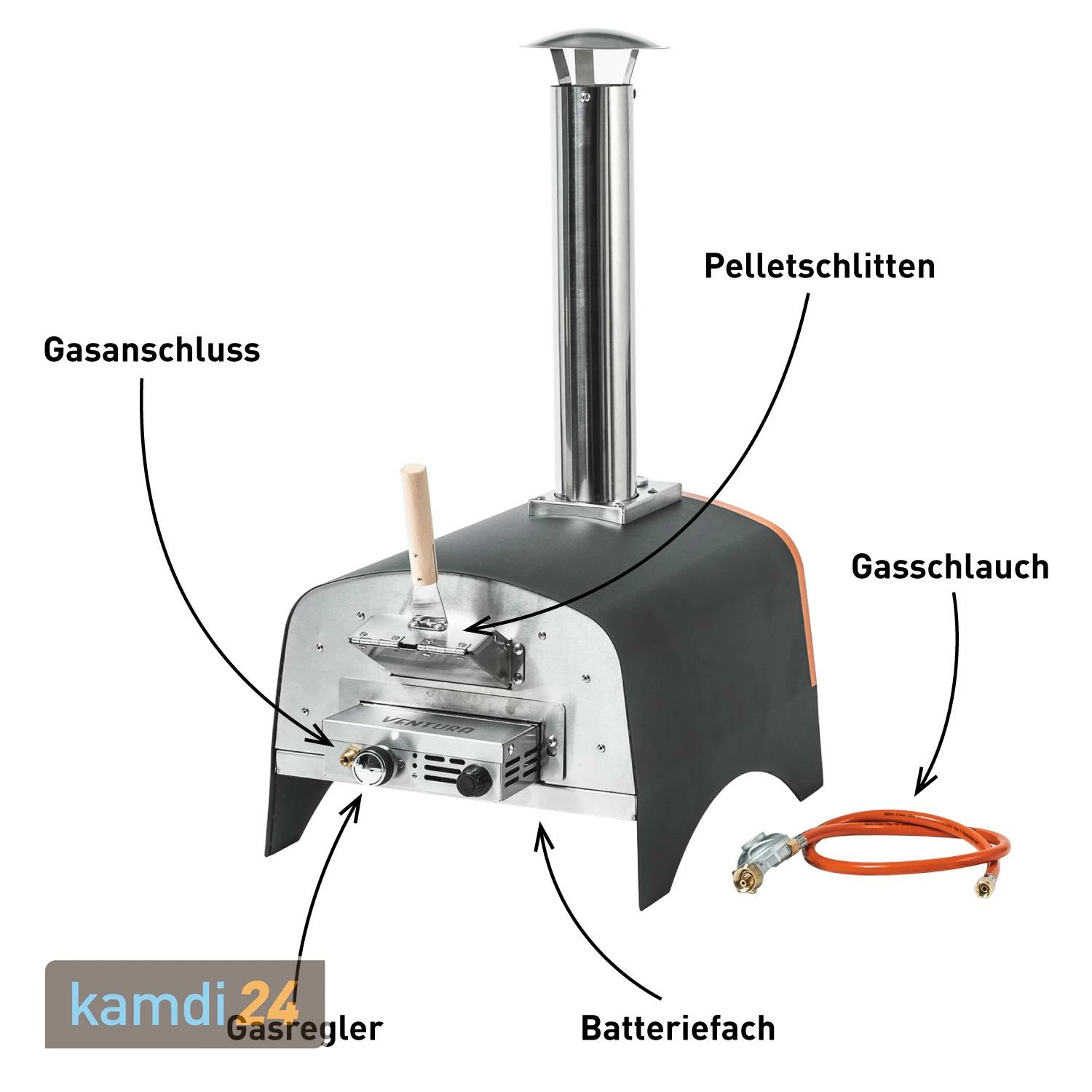 Ventura Hybrid Pizzaofen Speziale Inkl. Abdeckhaube 5 Ventura Hybrid Pizzaofen Speziale Inkl. Abdeckhaube – Bild 3