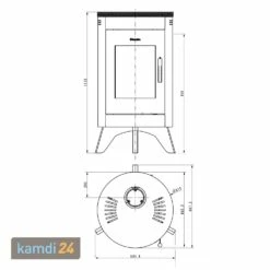Wamsler City Kaminofen Stahl Rot -Angebote Kamdi24 Store wamsler city kaminofen stahl rot 19972 m 5