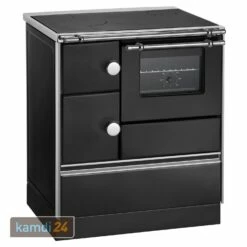 Wamsler K 176 A 70 Küchenofen Stahl Schwarz, Backfach Rechts