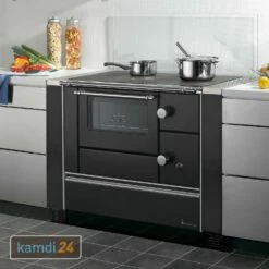 Wamsler K 176 A 90 Küchenofen Stahl Schwarz, Backfach Links