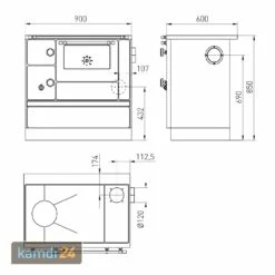 Wamsler K 176 A 90 Küchenofen Stahl Weiß, Backfach Links 9 Wamsler K 176 A 90 Küchenofen Stahl Weiß, Backfach Links -Angebote Kamdi24 Store wamsler k 176 a 90 kuechenofen stahl weiss backfach links 19934 m 3