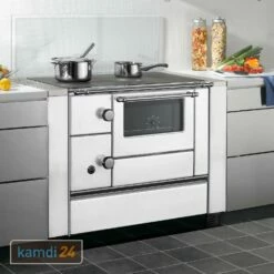 Wamsler K 176 A 90 Küchenofen Stahl Weiß, Backfach Rechts