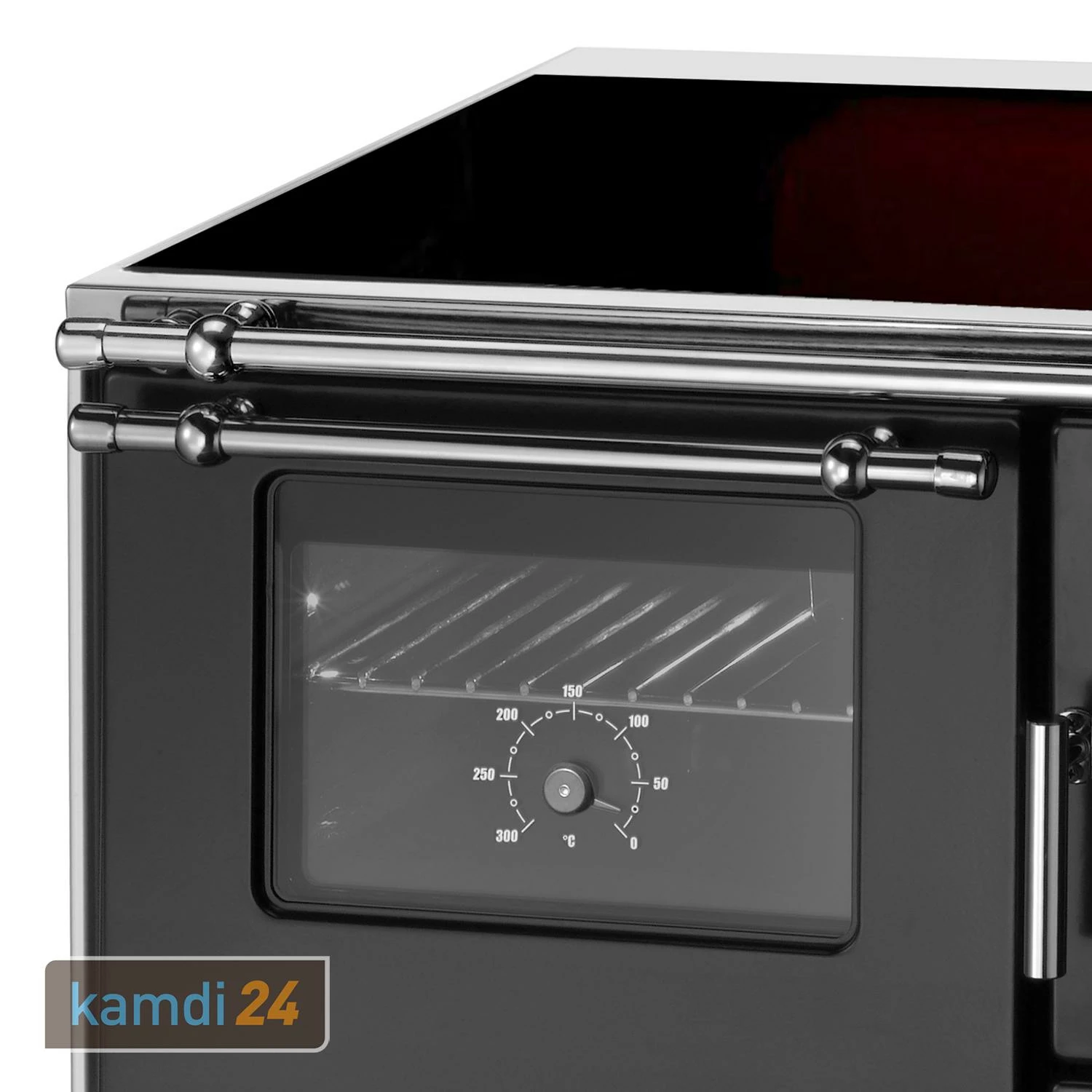 Wamsler K 176 F/A 70 Style Küchenofen Schwarz, Glaskeramikplatte, Backfach Links 4 Wamsler K 176 F/A 70 Style Küchenofen Schwarz, Glaskeramikplatte, Backfach Links – Bild 2