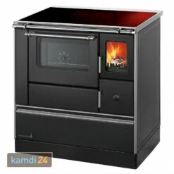 Wamsler K 176 F/A 90 Küchenofen Schwarz, Glaskeramikplatte, Backfach Links