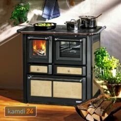 Wamsler K 85 F Küchenofen Keramik Antik, Backfach Rechts