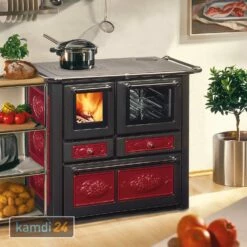 Wamsler K 85 F Küchenofen Keramik Bordeaux, Backfach Rechts