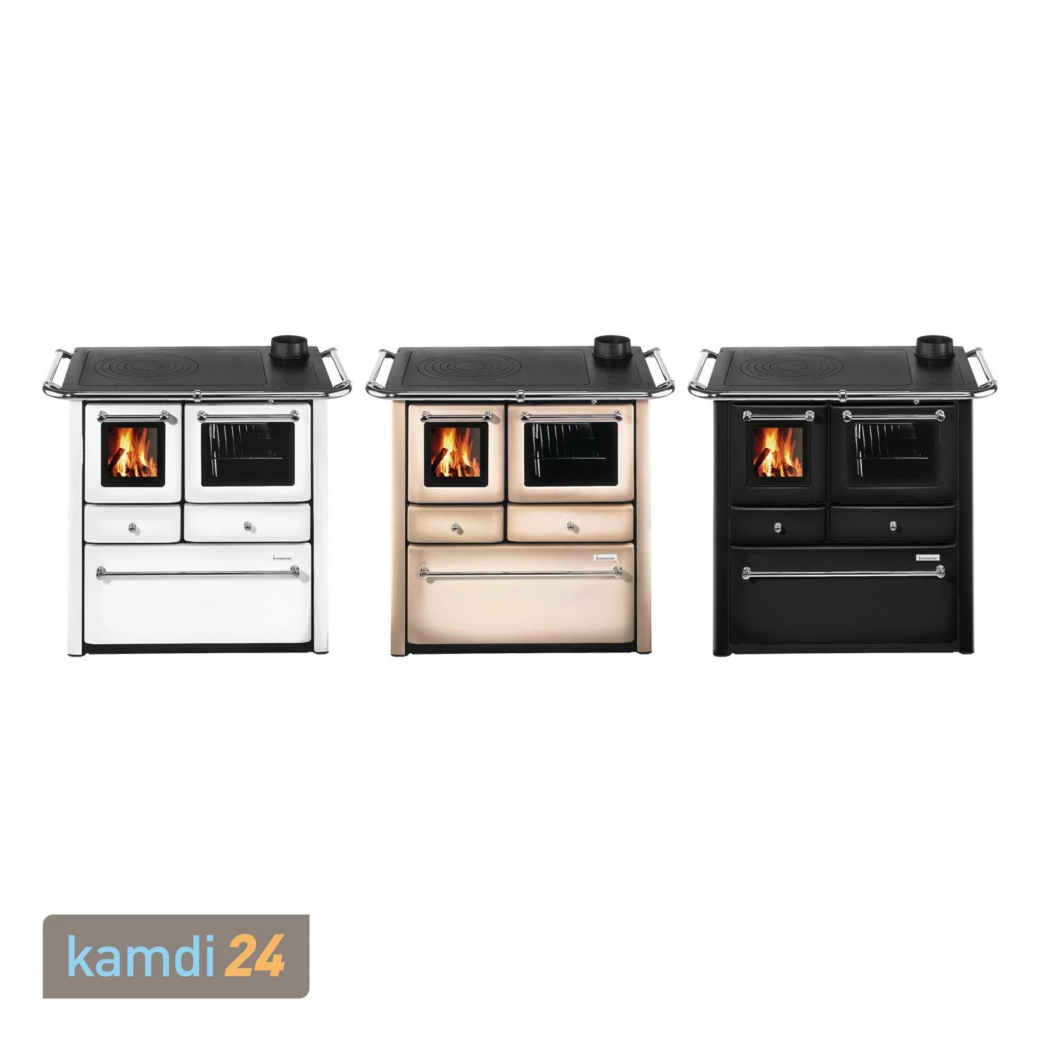 Wamsler K 85 F Küchenofen Stahl Weiß, Backfach Rechts 4 Wamsler K 85 F Küchenofen Stahl Weiß, Backfach Rechts – Bild 2