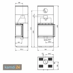Wamsler Modulo 57/150 U Kaminbausatz Schwarz -Angebote Kamdi24 Store wamsler modulo 57 150 u kaminbausatz schwarz 19892 m 4
