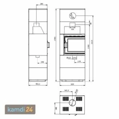 Wamsler Modulo 70/180 L Rechts Kaminbausatz Schwarz -Angebote Kamdi24 Store wamsler modulo 70 180 l rechts kaminbausatz schwarz 19905 m 4