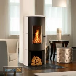 Wamsler Vitus Kaminofen Keramik Weiß