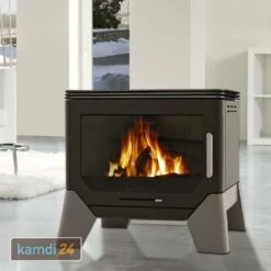 Wamsler W-Box Kaminofen Stahl Schwarz / Grau