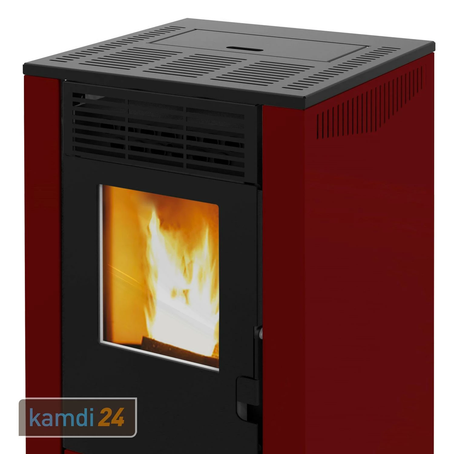 Wamsler WPO 7 Pelletofen Stahl Bordeaux, Gerade Seiten 6 Wamsler WPO 7 Pelletofen Stahl Bordeaux, Gerade Seiten – Bild 4