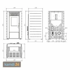 Wamsler WPO 7 Pelletofen Stahl Weiß, Gerundete Seiten -Angebote Kamdi24 Store wamsler wpo 7 pelletofen stahl weiss gerundete seiten 22162 m 4