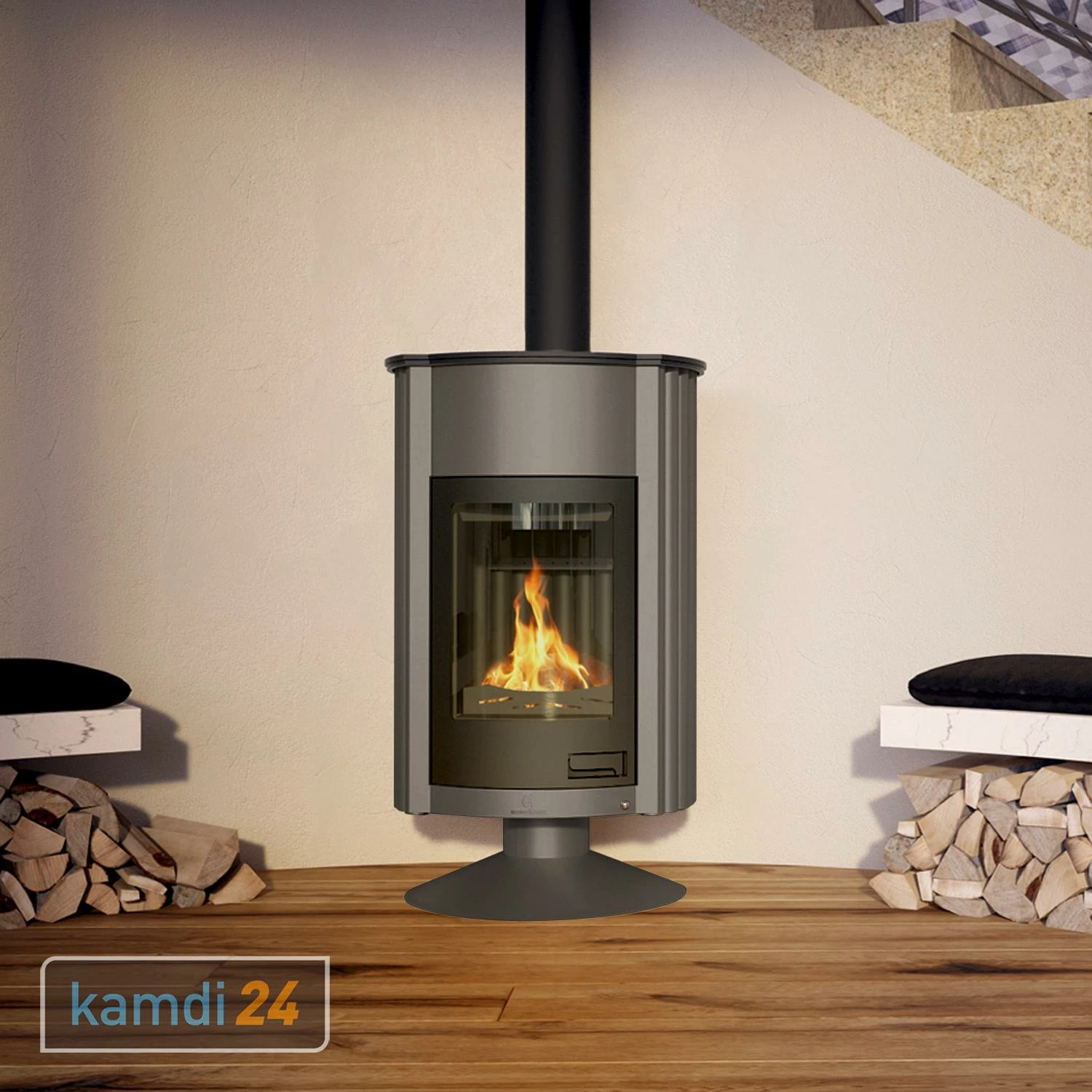 Warmluftofen Masterflamme Grande II Grau 3 Warmluftofen Masterflamme Grande II Grau