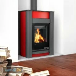 Aquaflam Vario Kalmar Basic Wasserführender Kaminofen Red 11/7 KW
