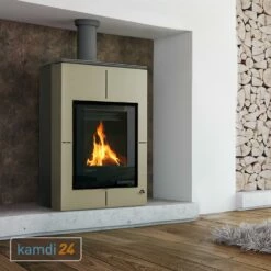 Aquaflam Vario Saporo Basic Wasserführender Kaminofen Olive 11/7 KW