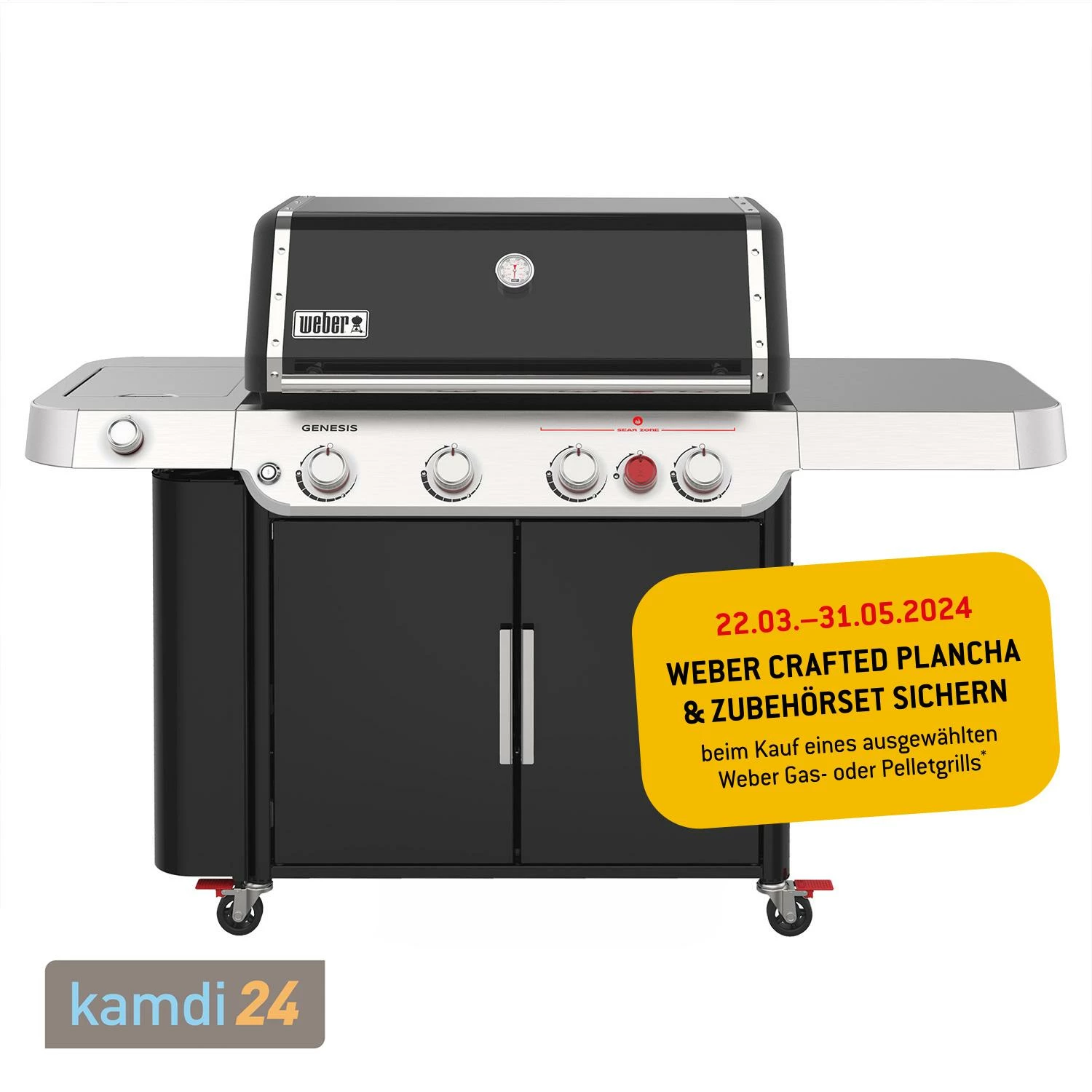 Weber Genesis E-435 Gas-Grillstation Schwarz 3 Weber Genesis E-435 Gas-Grillstation Schwarz