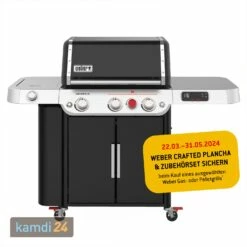 Weber Genesis EPX-335 Smart Gas-Grillstation Schwarz