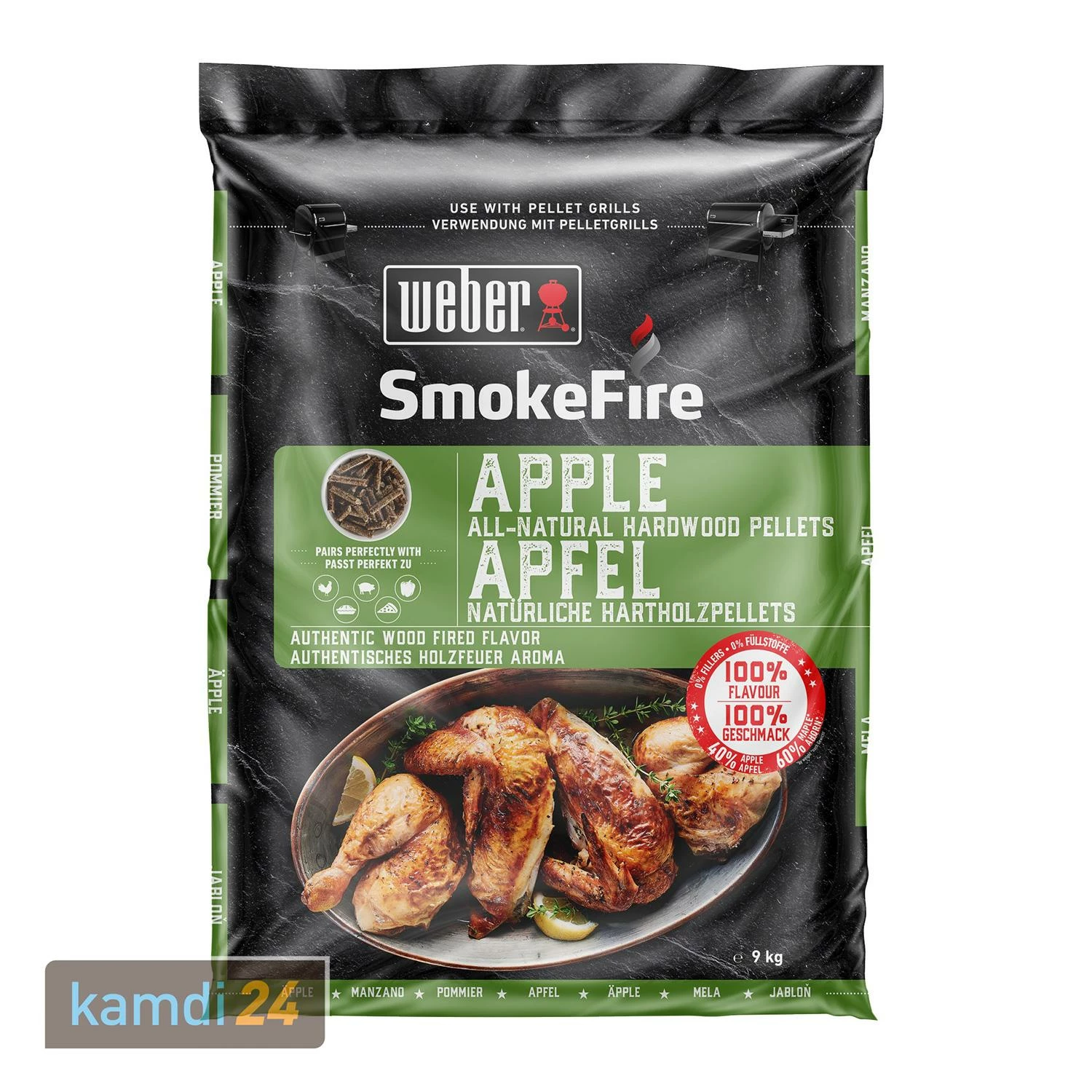 Weber SmokeFire-Hartholzpellets Apfel 9 Kg 3 Weber SmokeFire-Hartholzpellets Apfel 9 Kg