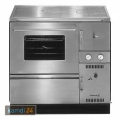 Wamsler K 148 CL Küchenofen Wasserführend Edelstahl, Rauchrohr Links