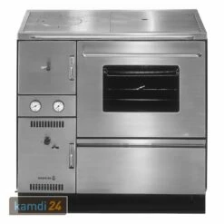 Wamsler K 148 CL Küchenofen Wasserführend Edelstahl, Rauchrohr Rechts