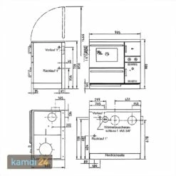 Wamsler K 148 Küchenofen Wasserführend Weiß, Rauchrohr Links 5 Wamsler K 148 Küchenofen Wasserführend Weiß, Rauchrohr Links -Angebote Kamdi24 Store westminster k 148 kuechenofen wasserfuehrend weiss rauchrohr links 24339 m 1