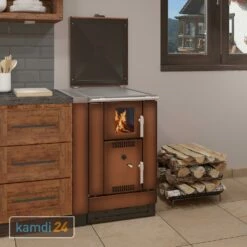 Wamsler K 158 F Küchenofen Wasserführend Maron, Stahlplatte