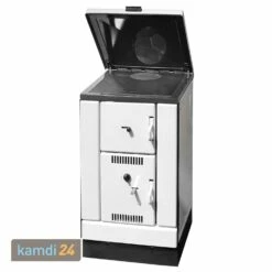 Wamsler K 158 Küchenofen Wasserführend Weiß Stahlplatte