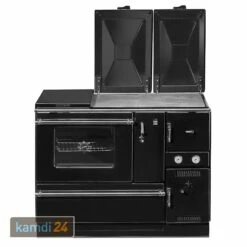 Wamsler K 178 Küchenofen Wasserführend Schwarz, Rauchrohr Links