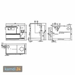 Wamsler K 178 Küchenofen Wasserführend Weiß, Rauchrohr Links -Angebote Kamdi24 Store westminster k 178 kuechenofen wasserfuehrend weiss rauchrohr links 24303 m 5