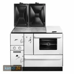 Wamsler K 178 Küchenofen Wasserführend Weiß, Rauchrohr Rechts